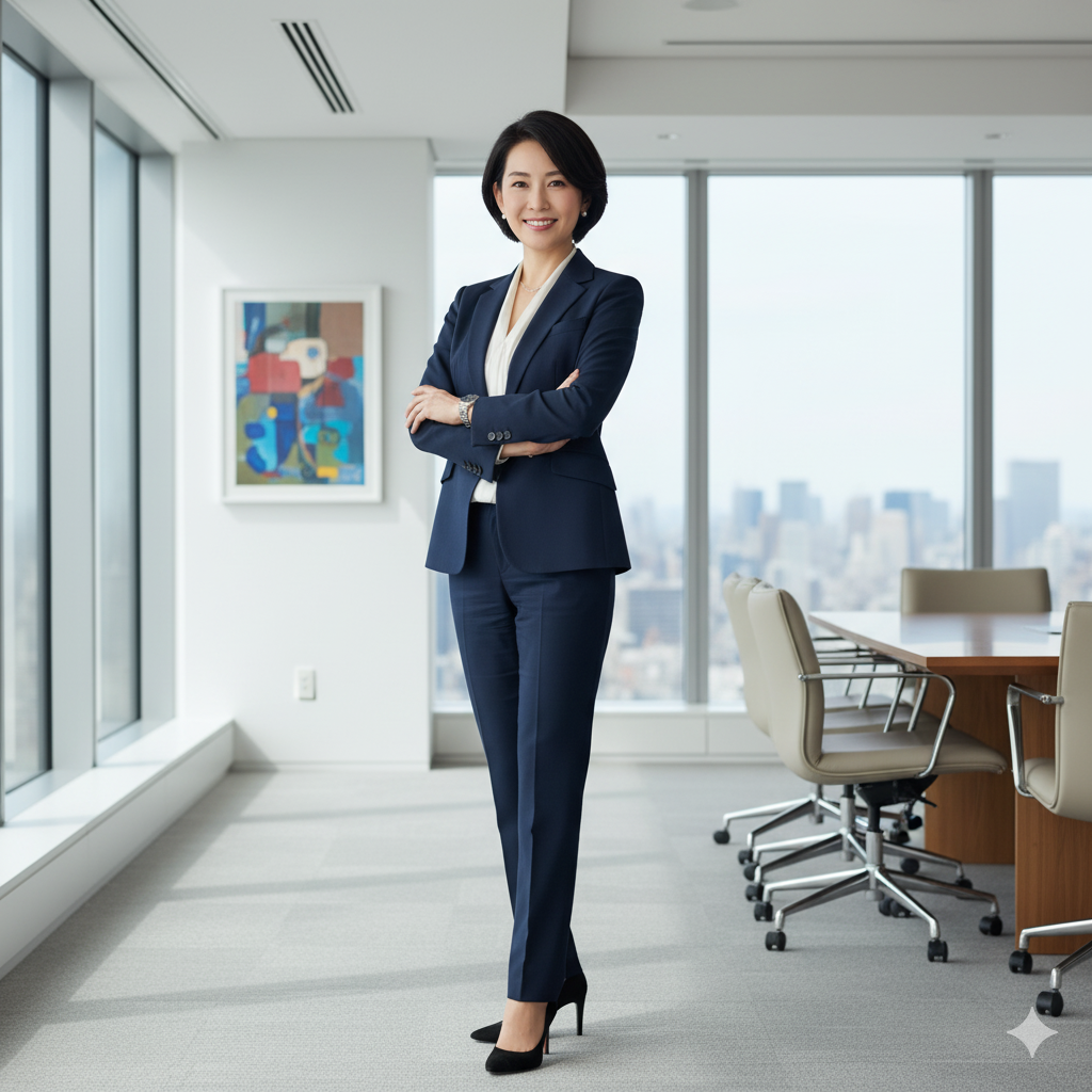 スタイリング事例：プレゼンテーションで説得力を高めるエグゼクティブスタイル